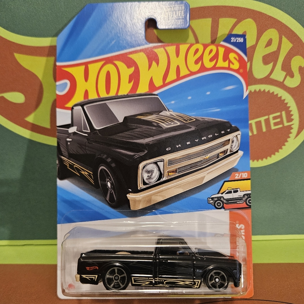 HotWheels Black '67 Chevy Truck Diecast